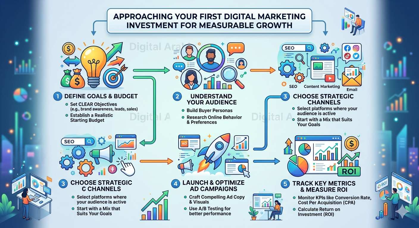 How to Approach Your First Digital Marketing Investment for Measurable Growth